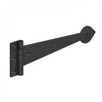 12" HEAVY DUTY TEE HINGE(PAIR) ORNAMENTAL BLACK (PACK)