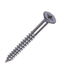 8gx1.3/4" CSK POZI SCREW BZP TWINTHREAD WOODSCREWS PACK 25