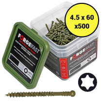 FORGEFAST REDUCED HEAD TORX DECKING SCREWS 4.5x60mm (500)