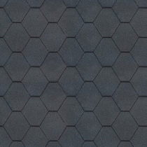 HEX FIBREGLASS SHINGLES BLACK 6S4X21-6725 3sqM (22 PIECES)