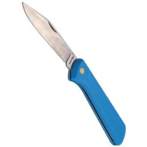 4" POCKET KNIFE BLUE POLY HANDLE