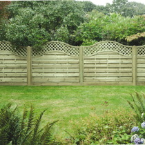 Omega Lattice-Top Fence Panels
