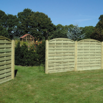 Arched Horizontal Fence Panels