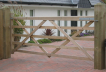 Timber Square Gate Posts