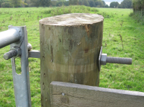 Timber Round Gate Posts