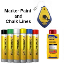 Marker Paint and Chalk Lines