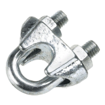 3mm WIRE ROPE GRIPS PACK OF 4 E-GALVANISED