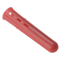 PLASTIC EXPANSION WALL PLUG RED (BOX OF 100)