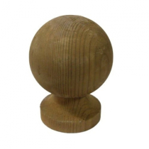 3" TIMBER BALL FINIAL LOOSE  GREEN TREATED *SECONDS*