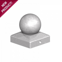 Metal Ball Finial 3" (75mm) GALVANISED