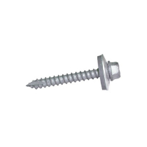 19 DRILL SCREWS BZP C/W WASHER PACK OF 10