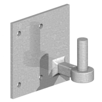 Lanlee Supplies Limited - Product List - HOOK ON PLATE 6x6 HEAVY DUTY  OFFSET PIN R/H GALVANISED