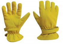 DRIVER'S GLOVES YELLOW HIDE