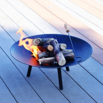 FIRE PIT WITH LEGS NO. 2056 BLACK