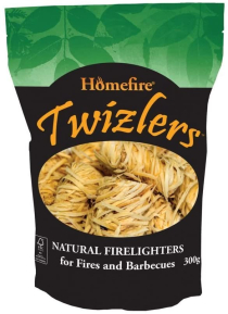 TWIZLERS NATURAL FIREFLIGHTERS 300g FOR FIRES & BBQ's