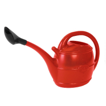 10L POLY WATERING CAN RED