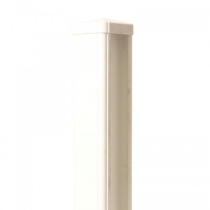 NS L UPVC 8' POST WHITE WITH METAL INSERT