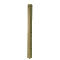 CHAMFERED & BEADED NEWEL POST 1250mm High x 82x82mm Square *