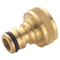3/4" FEMALE THREADED TAP CONNECTOR BRASS S&J