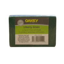 OAKEY GREEN FLEXIBLE SANDING SPONGES FINE100g/COARSE60g 4pk