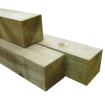 1.8x75x75 SAWN UNPOINTED POST GREEN TREATED (6'x3"X3")