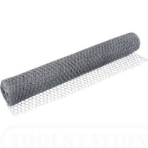 1050x31x19g 50m ROLL  PRE GALVANISED HEX WIRE NETTING